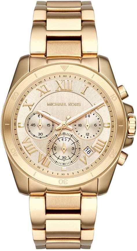 michael kors women's brecken gold tone watch mk6366|Michael Kors gold tone watch.